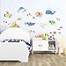 DECOWALL DS8-1611 Sea Adventure Kids Wall Stickers Wall Decals Peel and Stick Removable Wall Stickers for Kids Nursery Bedroom Living Room d?cor