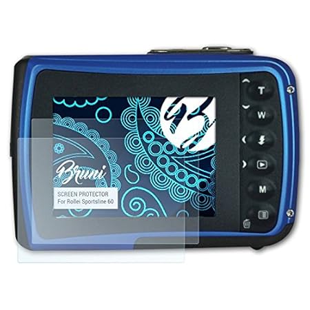 Bruni Schutzfolie für Rollei Sportsline 60 Folie, glasklare Displayschutzfolie (2X)