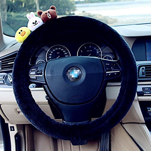 Cute Lovely Plush Car Auto Steering Wheel Cover Case by Lindas Shop (Style 02)