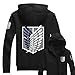 Angelaicos Unisex Cotton Blend Luminated Printing Long Sleeve Costume Coats (M, Black)