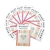 PUEEN 3D Nail Art Sticker Collection Set F1 - 12 Packs in Different Designs (Over 288 Stickers) White w/ Rhinestones 3D Flowers Butterflies Hearts Nail Art Decal Stickers for Cellphones & Nails Decorations-BH000261