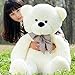 Fengheshun 180 Cm Super Giant Teddy Bear Outer Cover Animal Toy Huge Bear Shell Purple (Not Filled),Give Girlfriend The Best Gift On Valentine's Day (White, 1.8m)