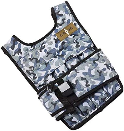 CROSS101 Adjustable Camouflage Weighted Vest (12LBS - 140LBS)