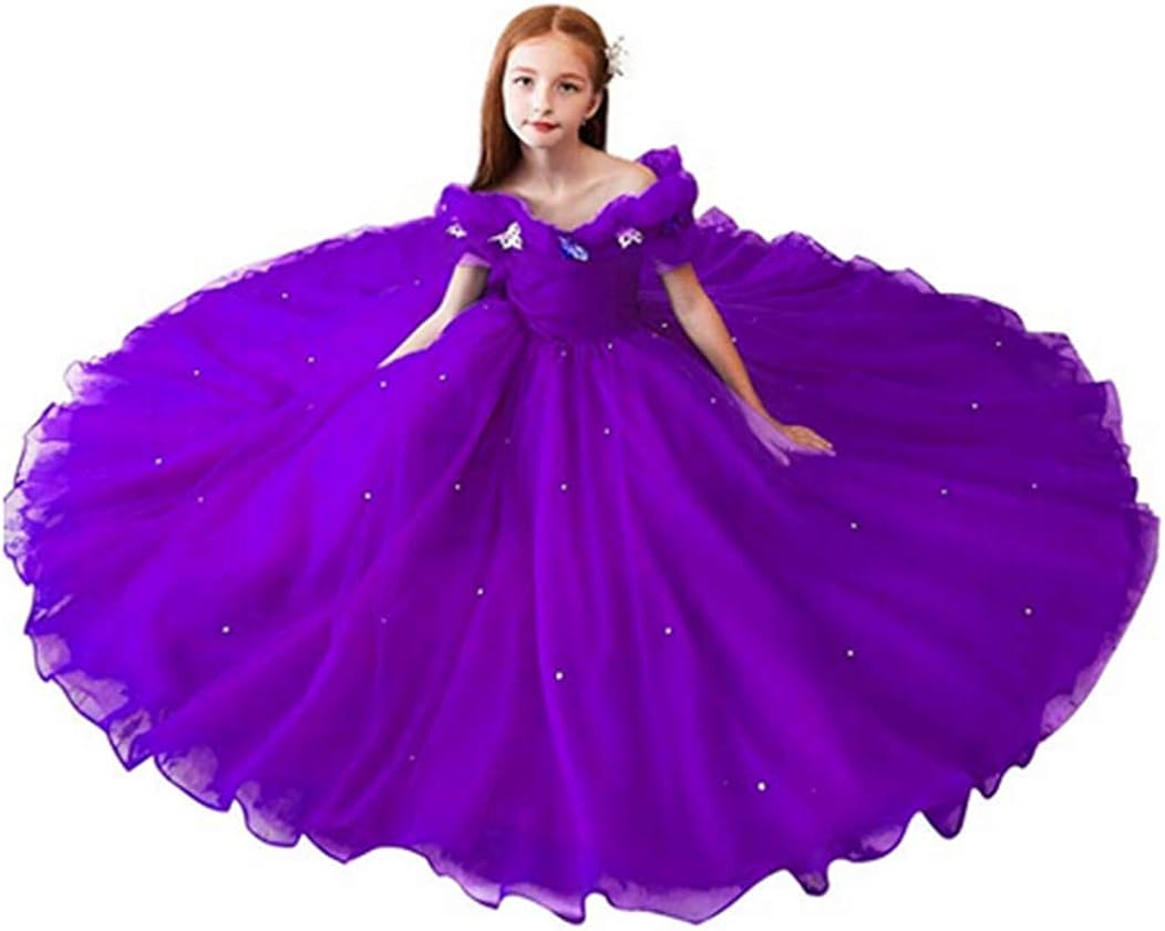 purple flower girl dresses amazon