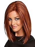 BESTUNG Short Bob Wig Red Wigs for Women Cosplay Wig Straight Halloween Costume Wigs 13Inch