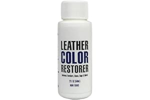 Leather Hero Leather Color Restorer & Applicator- Refinish, Repair, & Renew Leather & Vinyl Sofa, Purse, Shoes, Auto Car Seats, Couch 2oz (White)