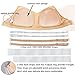 iMucci Beige Seamless Clear Back Bra with Clear Straps for Adult Women Large for adult cup C D