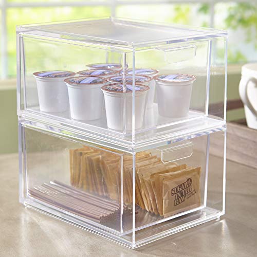 1 Stackable+Plastic+Coffee+Organizer+Drawers