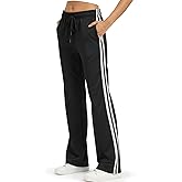 Zylioo Tall Track Pants for Women 32"/34"/36" Inseam with Pockets Long Joggers Straight Leg Sweatpants Side Stripes