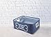 Winifred and Lily My Stuff in Dog Bone/Navy Pet Storage Bins, Medium, PS199