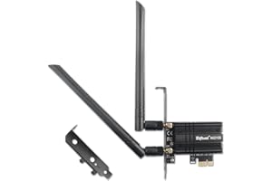 Intel AX210 WiFi 6E PCIe Card - 5400Mbps Tri-Band 6G/5G/2.4G(160MHz), Bluetooth 5.3, Ultra-Low Latency Wireless Adapter with 