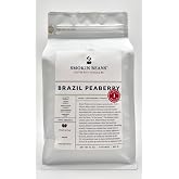 Smokin Beans Brazil Peaberry, Whole Bean Coffee Medium Roast 2-Lb, 1ct