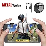 Mobile Game Controller Metal, FengNiao Sensitive Shoot and Aim Buttons L1R1 for PUBG/Knives Out/Rules of Survival, PUBG Mobile Game Joystick, Cell Phone Game Controller for Android IOS(1 Pair)