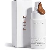 NAELI Anti Aging Tinted Moisturizer SPF 50, Mineral Sunscreen for Face with Zinc Oxide, Peptides & Ceramides, Natural Hydrating Dark Tint - 1.4 oz