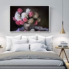 Floating Framed Canvas Wall Art for Living Room, Bedroom Still Life Canvas Prints for Home Decoration Ready to Hang - 16x24 inches