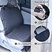 VIVAGLORY Dog Seat Covers, Dog Backseat Rear Cover Pet Car Bench Back Protectors with Anti-Slip Backing for Truck, SUV and Most Cars, Black, 46