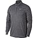NIKE Men's Pacer Half-Zip Top, Gunsmoke/Heather, Large