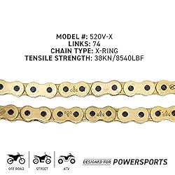 NICHE Gold 520 X-Ring Chain 74 Links With