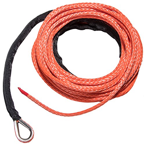 image for Yoursme Nylon Synthetic Winch Cable Rope with Sheath for SUV ATV UTV W