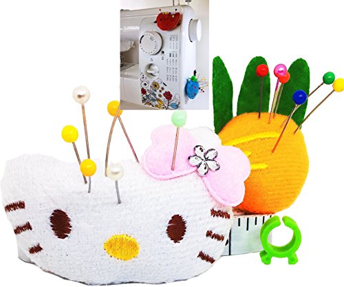 Pin Cushion for Sewing Machine Pin Holder 2 pcsNeedle Storage Organizer DIY Craft Girl A