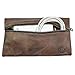 Hide & Drink, All Purpose Utility & Charger Case for MacBook & iPad, Rustic Bag for Cables, Travel Case, Full Grain Leather, Handmade (Bourbon Brown)