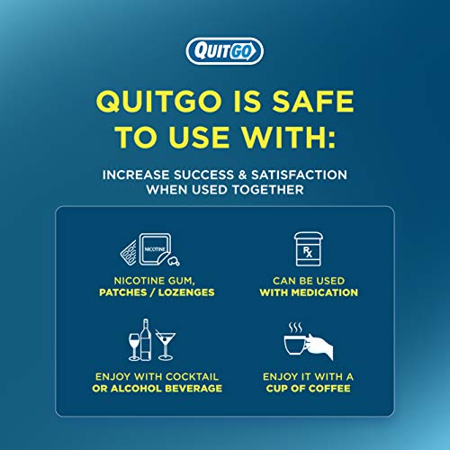 QuitGo Oral Fixation Support, Clinically Studied, Oxygen Inhaler to Stop Smoking, Includes Free