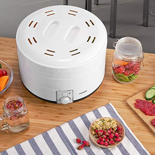 Dehydrator, AICOOK 5 BPAFree Trays Food Dehydrator Machine with