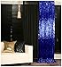 ShinyBeauty Sequin Curtains 2 Panels 2FTx8FT Royal Blue Glitter Backdrop Royal Blue Sequin Photo Backdrop Backdrop Curtains M1120