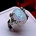 Ginger Lyne Collection Henrietta Elven Tree Branch Setting Oval Shape Simulated Fire Opal Ring