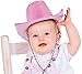 Fun Express Small Toddler-Sized Pink Cowboy Hat, 17 3/4