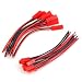10 Pairs 100mm JST 2 Pin Connector Plug Lead Wire for Rc Li-Po Battery Discharge Esc Bec Board Line Male & Female Wire 22AWG primary