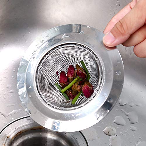 4 Pack Hair Catcher Shower Drain, Stainless Steel Sink Drain Strainer, Large Wide Rim 4.5\