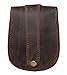 JYOS Leather Car/Bike Key Case, Remote Key Leather Pouch with Belt Loop (Rustic Brown)