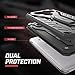 Zizo Static Cover for Samsung Amp Prime J3 2016 Express Prime [Military Grade] Case w/ [Built-in Kickstand] Shockproof Impact Dispersion Technology - Black/Black