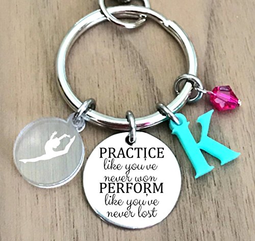 Gymnastics Keychain, Gymnastics Key Chain, Gymnast Keychain, Gymnast Keyring, Gymnast Key Ring, Gymnastics Gift,Gymnast Gift,Sports Keychain