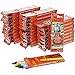 Juvale Halloween Crayons Bulk - 30-Pack, 4-Color Mummy-Themed - Halloween Party Favors & Trick-or-Treat Supplies - Mini Crayon Packs for Kids & School Supplies