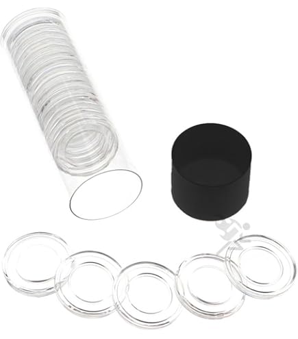 DIME Direct-Fit 18mm Airtight Coin Capsules &ndash; Pack Of 25, For