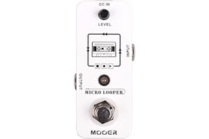 MOOER Micro Looper Guitar Loop Pedal Effect Pedal with 30 Minutes Recording Time, Unlimited Overdubs, Pure Sound for Electric Guitar