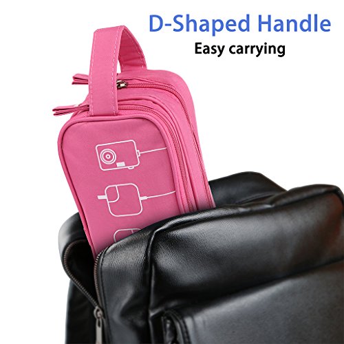 BTSKY-Double-Layer-Travel-Cable-Organizer-Electronics-Accessories-Cases-for-Data-Cables-Chargers-Plugs-Memory-Cards-CF-Cards-and-More-Pink