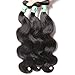 Msbeauty 7A Peruvian Hair 3 Bundles Body Wave Virgin Human Hair Weave Tatol 300g Natural Color Tangle-free