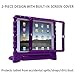 HDE Case for iPad Air 2 - Kids Shockproof Bumper Hard Cover Handle Stand with Built in Screen Protector for Apple iPad Air 2-2014 Release 2nd Generation (Purple)