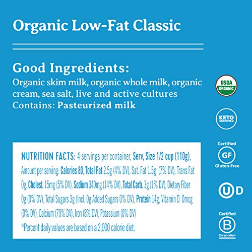 Good Culture, Organic Low Fat Cottage Cheese Classic 2, 16 Ounce
