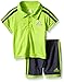 adidas Baby Boys' Pitch Short Set, Semi Solar Slime, 24 Months