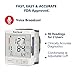 Asrisuk Wrist Blood Pressure Monitor FDA Approved, Accurate Readings Memory Capacity 2 User Mode Adjustable Wrist Cuff LCD Display Large Screen Portable Case Heartbeat BP for Health Monitoring