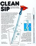 The Clean Sip Personal Water Filtration Straw - 99.9% E-Coli Removal