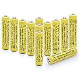QBLPOWER 1.2v AAA NiCd 600mAh Triple A Rechargeable Battery Cell for Solar Lights Garden Lamp (12 Pack AAA)