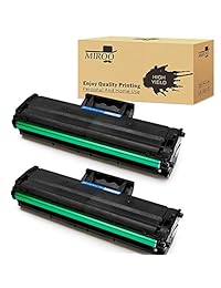 Miroo 2 x Negro, 101 cartucho de tóner para Samsung MLT-D101S MLTD101S High Yield, uso en Samsung ML-2165 W SCX-3405FW SCX-3405 W ML-2161 ML-2166 W ML-2160 ML-2165 SCX-3400 SCX-3401FH scx-3406 W ML-2161 Impresora