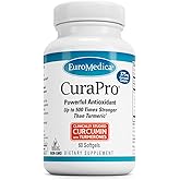 EuroMedica CuraPro 375 mg - Liver, Heart & Brain Health Support - Turmeric Essential Oil for Immune System & Antioxidant Support - Up to 500x Stronger Than Turmeric - Non-GMO - 60 Softgels