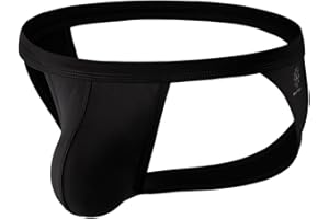 MuscleMate Men's Jockstrap Thong Underwear, Men's Classic Athletic Supporter With Stretch Elastic Waistband.