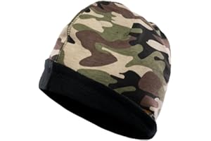 JUST IN TREND Flame Resistant FR Reversible Beanie/Skull Cap - Heavy Duty - 100% C Knit - 16 oz